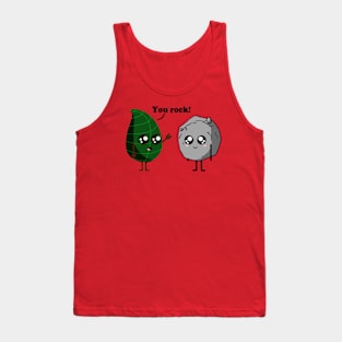 Leaf, rock, you are the best, You rock! Tank Top